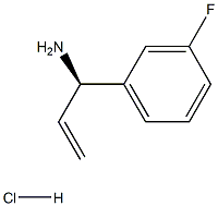 (1R)-1-(3-FLUOROPHENYL)PROP-2-EN-1-AMINE HYDROCHLORIDE Structure