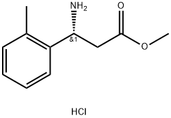 METHYL (3R)-3-AMINO-3-(2-METHYLPHENYL)PROPANOATE HYDROCHLORIDE 구조식 이미지