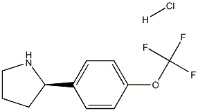 [4-((2R)PYRROLIDIN-2-YL)PHENOXY]TRIFLUOROMETHANE HYDROCHLORIDE 구조식 이미지
