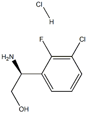 (S)-2-Amino-2-(3-chloro-2-fluorophenyl)ethanol hydrochloride 구조식 이미지
