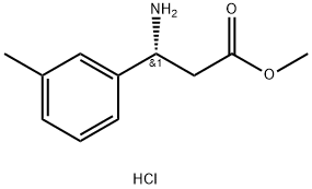 METHYL (3R)-3-AMINO-3-(3-METHYLPHENYL)PROPANOATE HYDROCHLORIDE 구조식 이미지