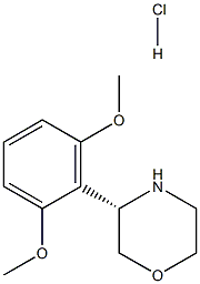 (3S)-3-(2,6-DIMETHOXYPHENYL)MORPHOLINE HYDROCHLORIDE Structure