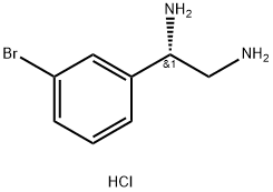 (1S)-1-(3-BROMOPHENYL)ETHANE-1,2-DIAMINE DIHYDROCHLORIDE Structure