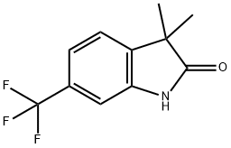 3,3-Dimethyl-6-(trifluoromethyl)-2-indolinone Structure