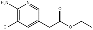 3-Pyridineacetic acid, 6-amino-5-chloro-, ethyl ester Structure