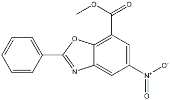 methyl 5-nitro-2-phenylbenzo[d]oxazole-7-carboxylate Structure