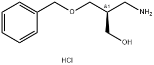 (S)-3-amino-2-((benzyloxy)methyl)propan-1-olhydrochloride Structure