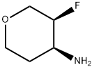 (3S,4S)-3-fluorotetrahydro-2H-pyran-4-amine Structure