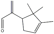 2-(2,2,3-trimethylcyclopent-3-en-1-yl)prop-2-enal Structure