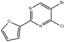 4-Chloro-5-bromo-2-(2-furyl)pyrimidine Structure