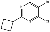 4-Chloro-5-bromo-2-(cyclobutyl)pyrimidine Structure