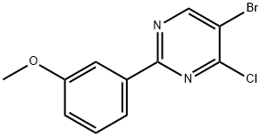 4-Chloro-5-bromo-2-(3-methoxyphenyl)pyrimidine Structure