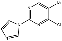 4-Chloro-5-bromo-2-(imidazol-1-yl)pyrimidine Structure