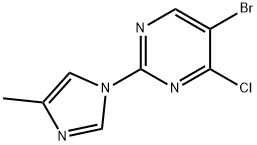 4-Chloro-5-bromo-2-(4-methylimidazol-1-yl)pyrimidine Structure
