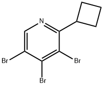 2-Cyclobutyl-3,4,5-tribromopyridine Structure
