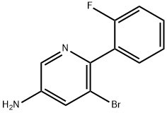 3-Amino-5-bromo-6-(2-fluorophenyl)pyridine Structure