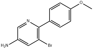 3-Amino-5-bromo-6-(4-methoxyphenyl)pyridine Structure