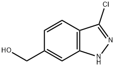 (3-chloro-1H-indazol-6-yl)methanol 구조식 이미지