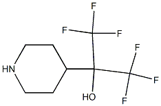 1,1,1,3,3,3-hexafluoro-2-(piperidin-4-yl)propan-2-ol 구조식 이미지