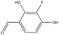 3-fluoro-2,4-dihydroxybenzaldehyde Structure