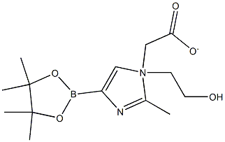 N-(2-Acetoxyethyl)-2-methylimidazole-4-boronic acid pinacol ester Structure
