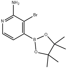 2-Amino-3-bromopyridine-4-boronic acid pinacol ester 구조식 이미지