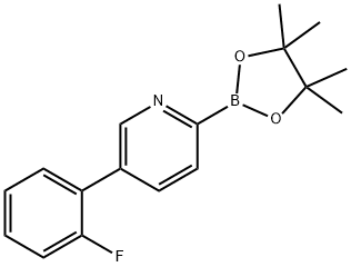 5-(2-Fluorophenyl)pyridine-2-boronic acid pinacol ester Structure