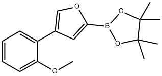 4-(2-Methoxyphenyl)furan-2-boronic acid pinacol ester Structure