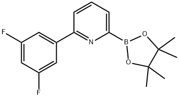 2-(3,5-difluorophenyl)-6-(4,4,5,5-tetramethyl-1,3,2-dioxaborolan-2-yl)pyridine 구조식 이미지