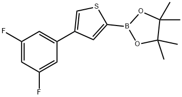 4-(3,5-Difluorophenyl)thiophene-2-boronic acid pinacol ester Structure