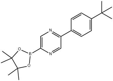 5-(4-tert-Butylphenyl)pyrazine-2-boronic acid pinacol ester 구조식 이미지