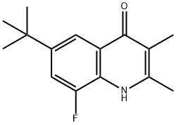 4(1H)-Quinolinone, 6-(1,1-dimethylethyl)-8-fluoro-2,3-dimethyl- 구조식 이미지