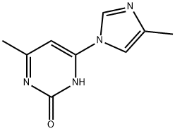 2-Hydroxy-4-(4-methyl-1H-imidazol-1-yl)-6-methylpyrimidine Structure
