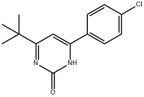 2-hydroxy-4-(4-chlorophenyl)-6-(tert-butyl)pyrimidine 구조식 이미지