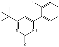 2-hydroxy-4-(2-fluorophenyl)-6-(tert-butyl)pyrimidine 구조식 이미지