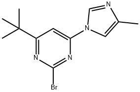 2-bromo-4-(1H-4-methylimidazol-1-yl)-6-(tert-butyl)pyrimidine Structure