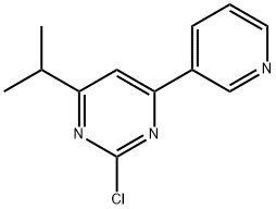2-Chloro-4-(pyridin-3-yl)-6-(iso-propyl)pyrimidine 구조식 이미지