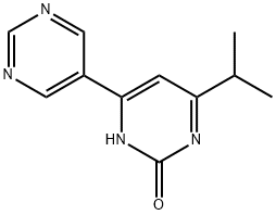 2-Hydroxy-4-(pyrimidin-5-yl)-6-(iso-propyl)pyrimidine Structure