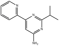 4-Amino-2-(iso-propyl)-6-(pyridin-2-yl)-pyrimidine 구조식 이미지