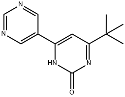 2-hydroxy-4-(pyrimindin-5-yl)-6-(tert-butyl)pyrimidine 구조식 이미지