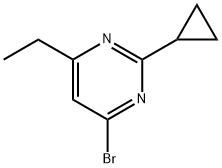 4-bromo-2-cyclopropyl-6-ethylpyrimidine 구조식 이미지