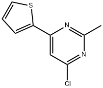 4-chloro-2-methyl-6-(2-thienyl)pyrimidine 구조식 이미지