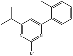 2-Bromo-4-(2-tolyl)-6-(iso-propyl)pyrimidine Structure