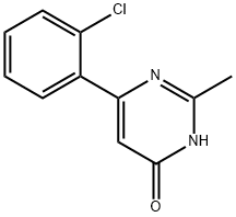 4-hydroxy-6-(2-chlorophenyl)-2-methylpyrimidine Structure