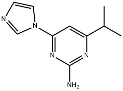 2-Amino-4-(1H-imidazol-1-yl)-6-(iso-propyl)pyrimidine 구조식 이미지