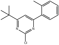 2-chloro-4-(2-tolyl)-6-(tert-butyl)pyrimidine Structure