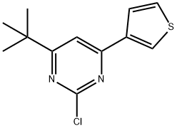2-chloro-4-(3-thienyl)-6-(tert-butyl)pyrimidine 구조식 이미지