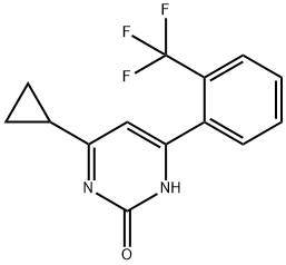 2-Hydroxy-4-(2-trifluoromethylphenyl)-6-cyclopropylpyrimidine 구조식 이미지