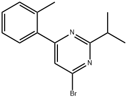 4-Bromo-2-(iso-propyl)-6-(2-tolyl)pyrimidine Structure