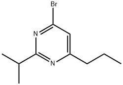 4-bromo-2-(propan-2-yl)-6-(n-propyl)pyrimidine 구조식 이미지